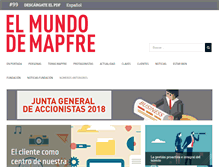 Tablet Screenshot of elmundodemapfre.com